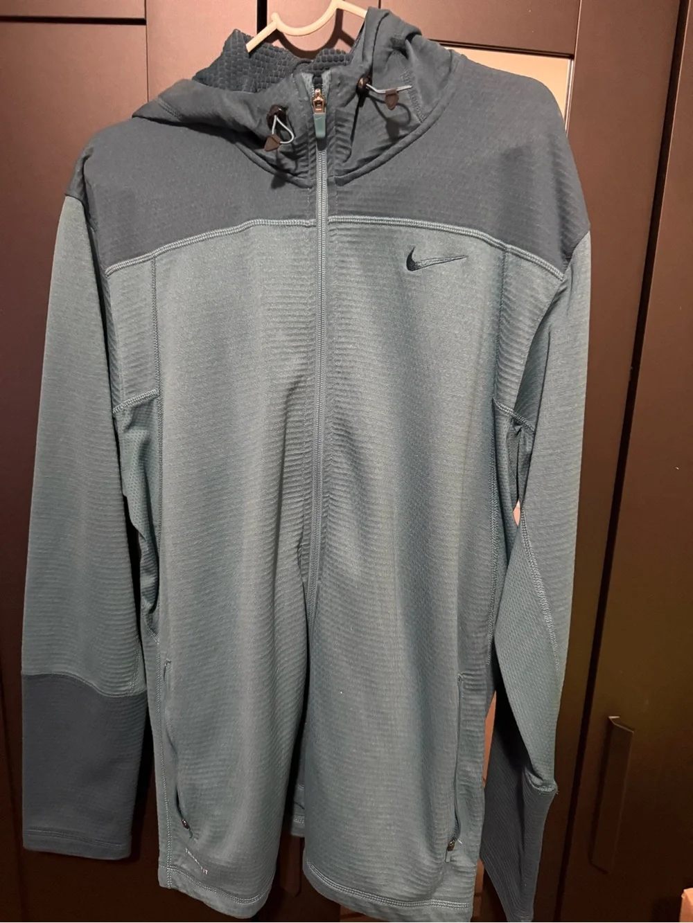 Nike Kids Therma-FIT Teal Full-Zip Jacket